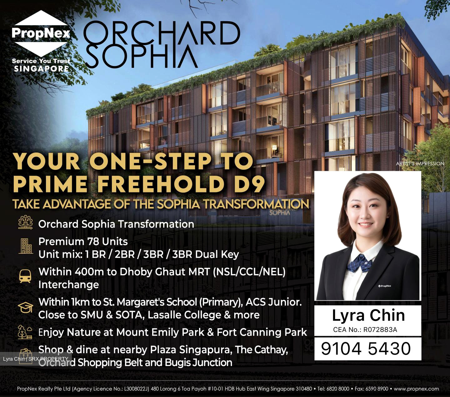 Orchard Sophia (D9), Apartment #503028141